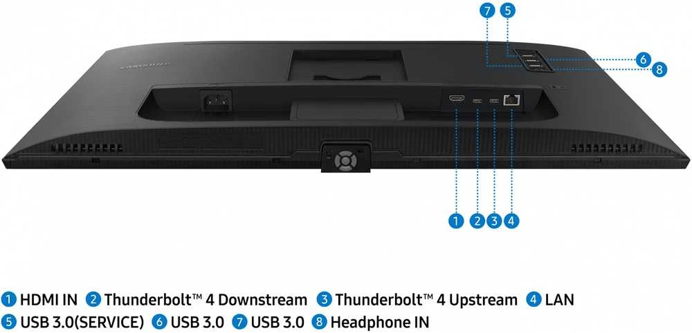 Monitorius - Samsung S27B800TGU 27" 4K UHD IPS Thunderbolt 4 Juodas