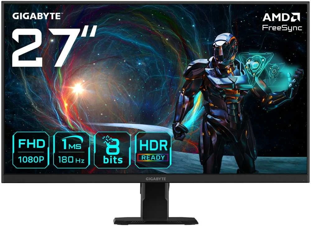Gigabyte | GS27FA EU1 | 27 " | IPS | FHD | 180 Hz | 1 ms | 1920 x 1080 pikselių | 300 cd/m² | HDMI jungtys quantity 2