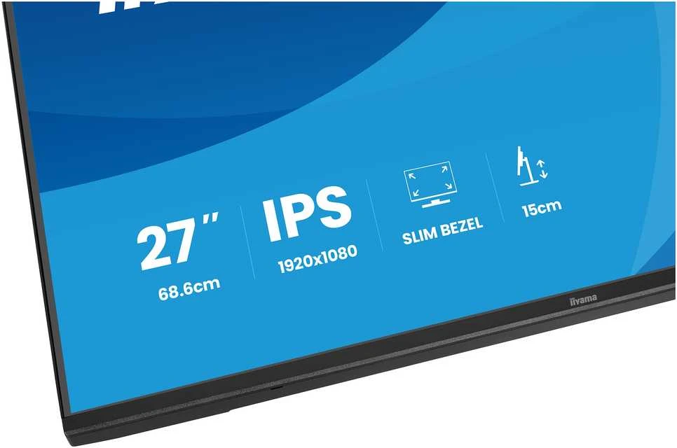 iiyama ProLite X2797HSU-B1 computer monitorius 68.6 cm (27") 1920 x 1080 pikselių Full HD LED Juodas