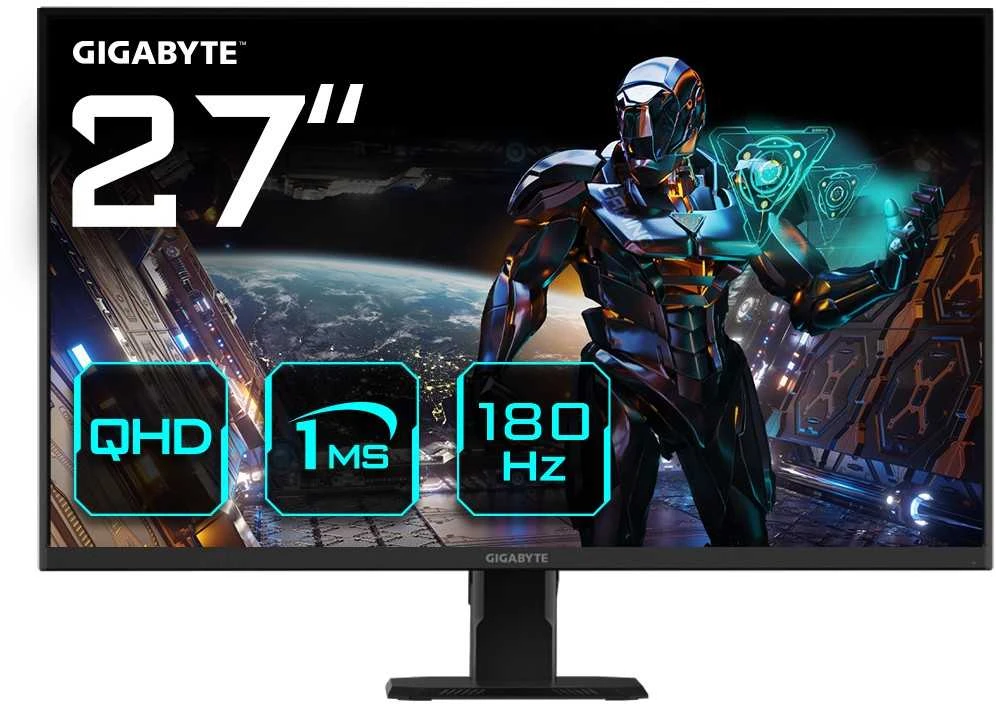 Monitorius Gigabyte GS27QA | 27" | 2560 x 1440 | IPS | 180 Hz