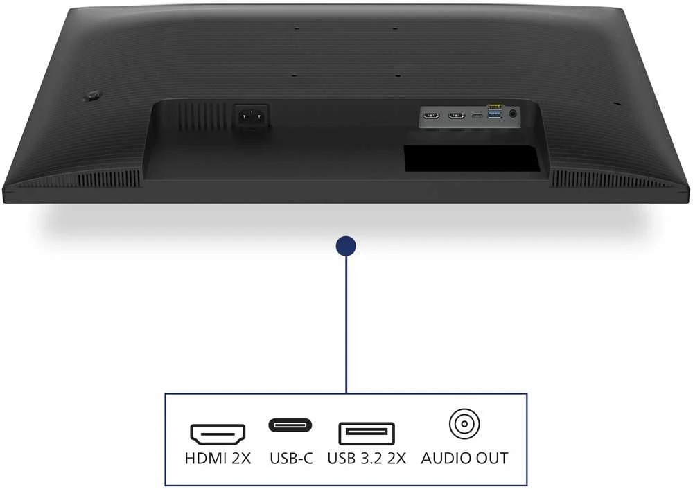 Monitorius Mmd monitoriai Ekranai PHILIPS 27E1N1900AE/00 27 colių IPS 4K UHD 60Hz 350cd/m2 4ms 2xHDMI2.0 USB Type-C PD65W USB šakotuvas Garsiakalbiai Aukščio reguliavimas.
