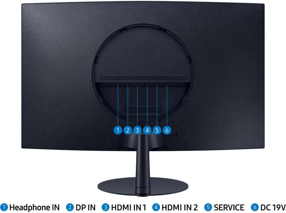 Monitorius Samsung LS27C390EAUXEN, 27 ", VA, FHD, 1920 x 1080, 16:9, 4 ms, 250 cd/m², Juodas, 75 Hz