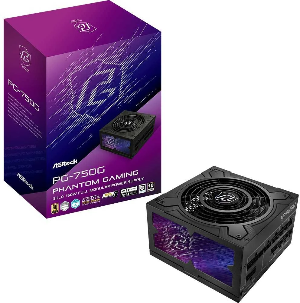 Maitinimo šaltinis ASRock Phantom Gaming PG-750G 750 W (90-UXP075-GFEAAB)