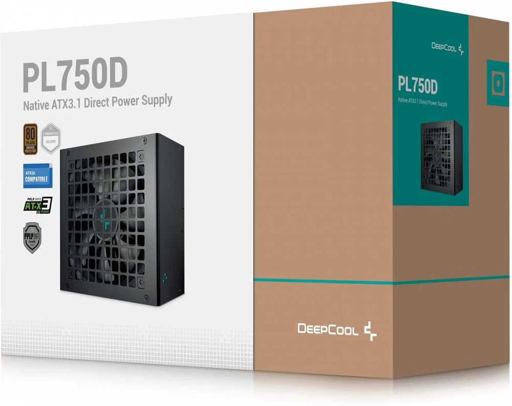Deepcool 80Plus bronzinis maitinimo šaltinis | PL750D-FC | 750 W