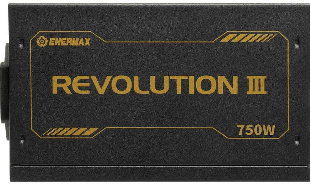 750W Enermax Maitinimo šaltinis 750W Revolution3 80+ Gold Juodas FULLMOD