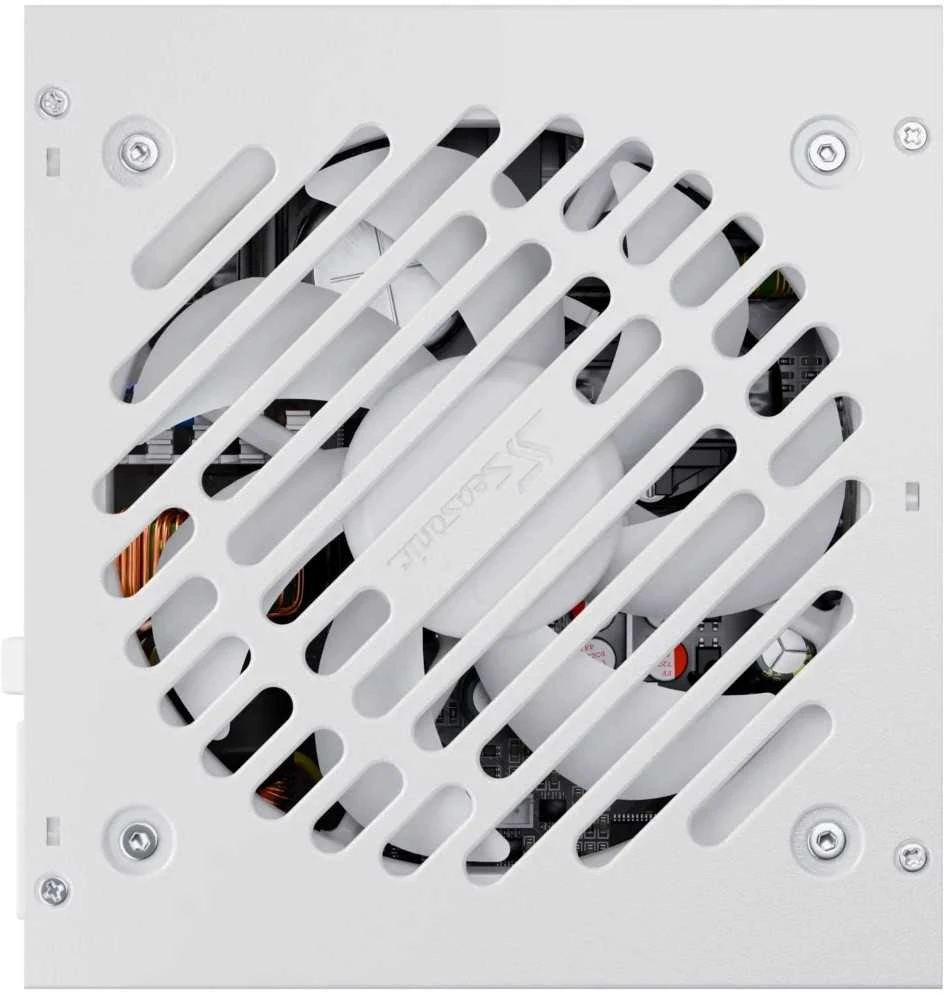 750W „Seasonic Core GX-750-V2-Baltas“ kabelių valdymas