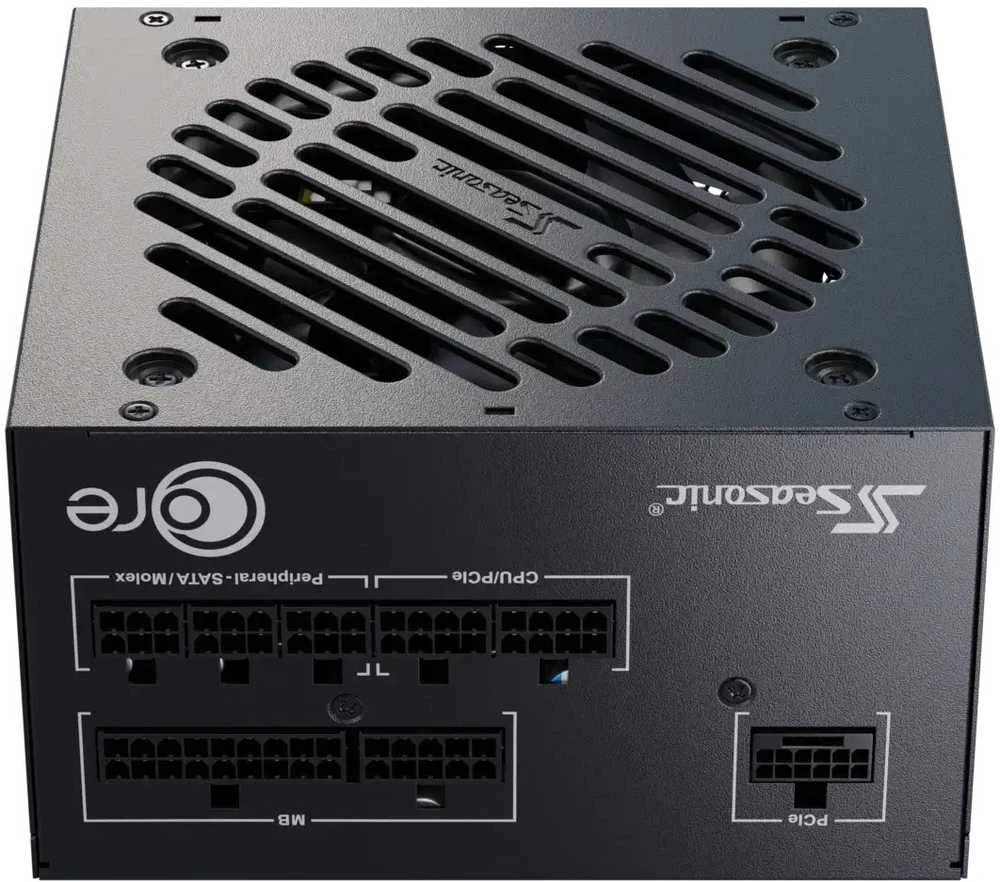 Seasonic Core GX 80 PLUS Gold PSU, modular, ATX 3.1, PCIe 5.1 – 750 Watt, juodos spalvos