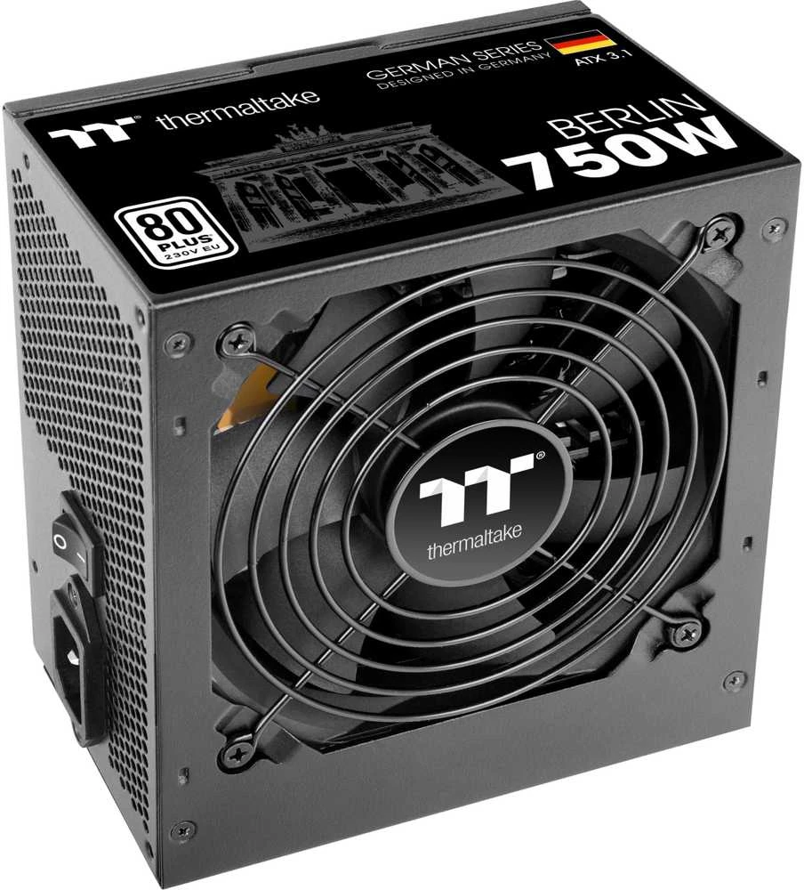 Thermaltake Berlin 80 PLUS maitinimo šaltinis, AZX 3.1 - 750 W, juodas