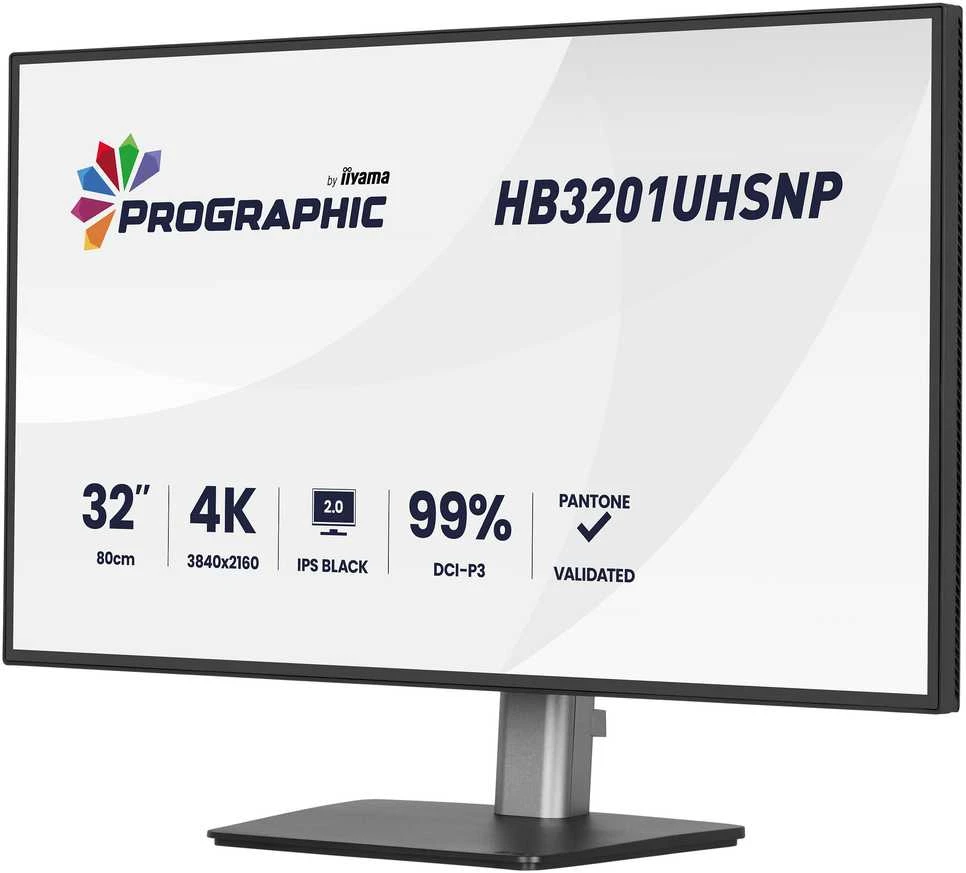 Monitorius iiyama ProGraphic HB3201UHSNP-B1 - IPS | 4K | USB-C PW96W | 31,5"