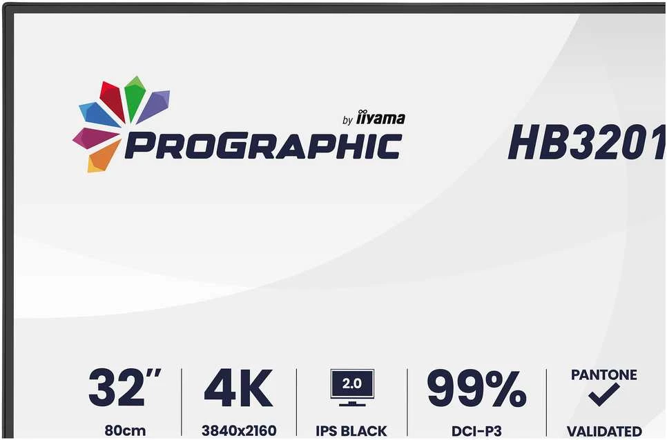 Monitorius iiyama ProGraphic HB3201UHSNP-B1 - IPS | 4K | USB-C PW96W | 31,5"