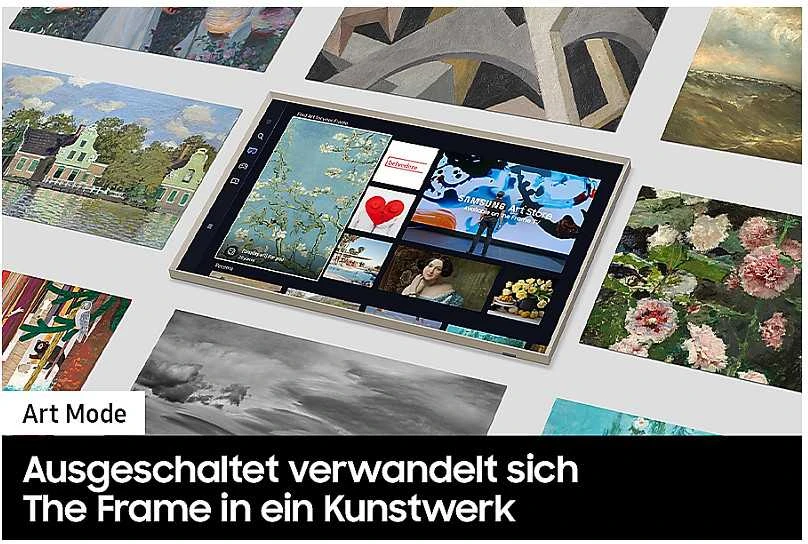 Televizorius Samsung The Frame GQ32LS03CBUXZG | 32" QLED FHD | Tizen