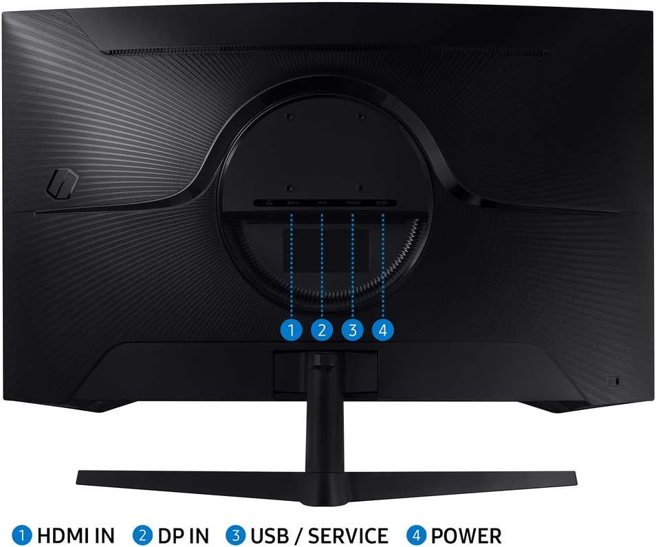 Monitorius - Samsung Odyssey G5 G55C 32", QHD, 165Hz, Lenktas, Juodas