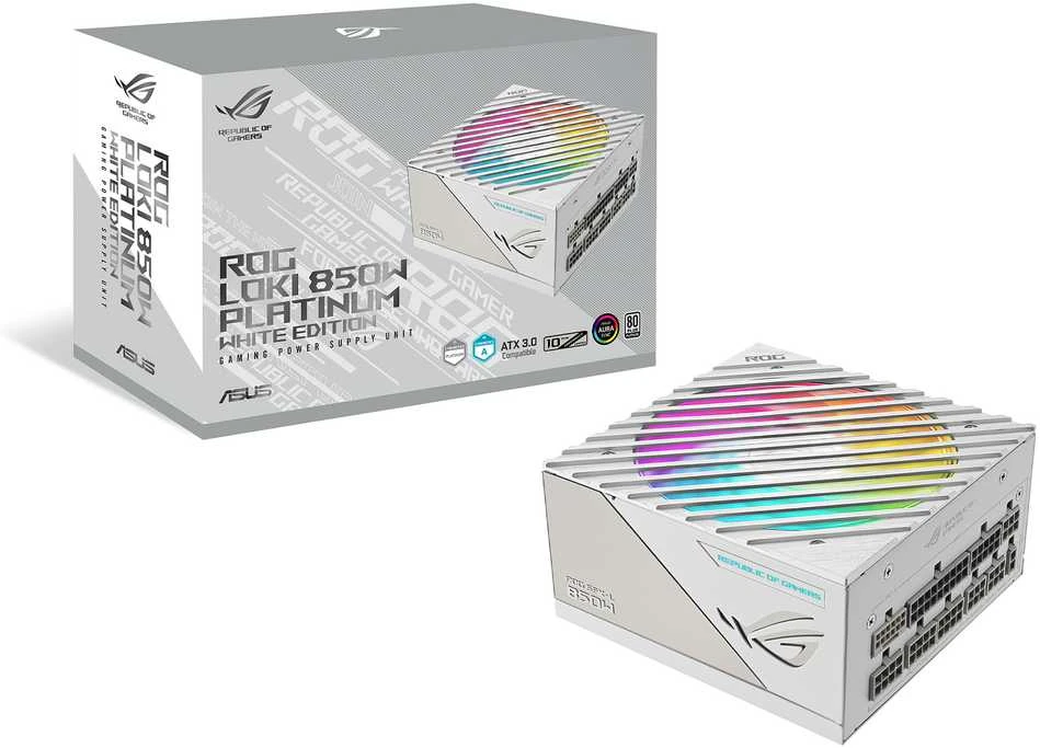 Maitinimo šaltinis ASUS ROG LOKI SFX-L 850W Platinum White Edition
