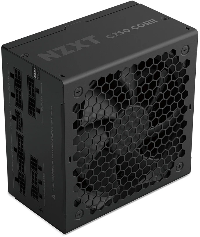 NZXT C850 Core 80 PLUS Gold maitinimo šaltinis – 850 vatų, Juodas