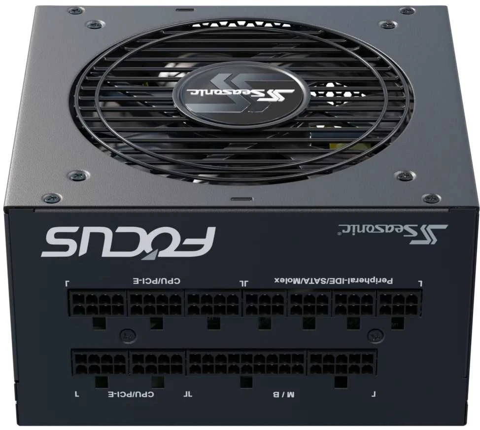 „Seasonic Focus GX 80 PLUS Gold“ maitinimo šaltinis, modulinis – 850 vatų, juodas