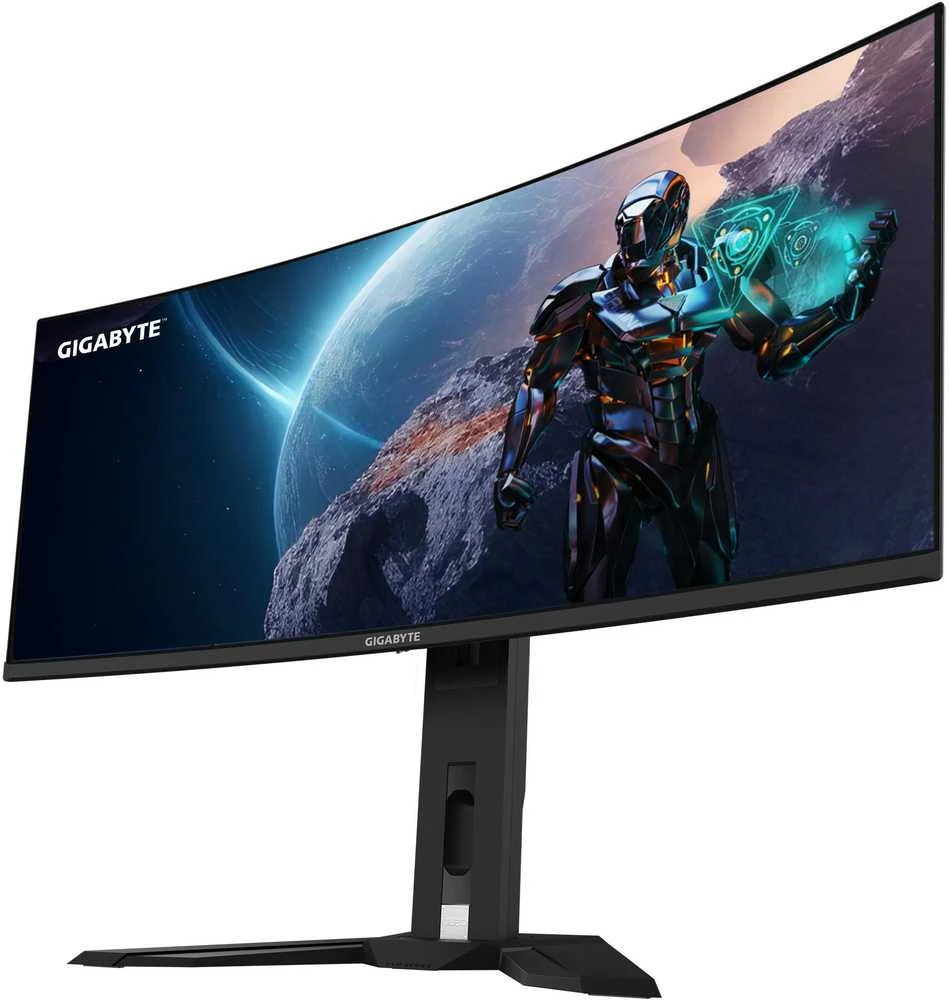 Monitorius Gigabyte | MO34WQC EK1 | 34" | OLED | WQHD | 175 Hz | 0,03 ms | 3440 x 1440 pikselių | 250 cd/m² | HDMI jungčių kiekis: 2