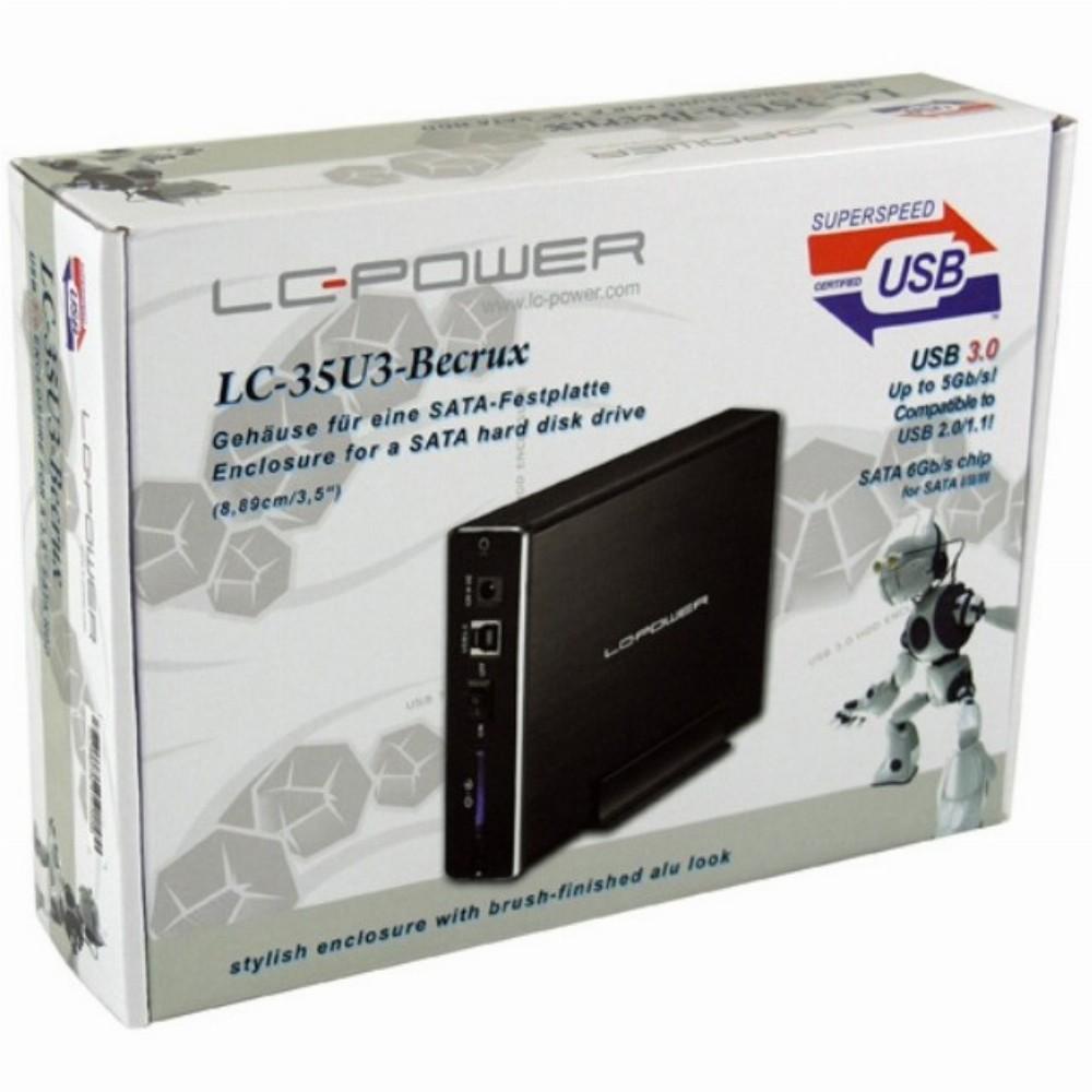 8cm SATA USB3 LC-Power Alu juodas | Canon