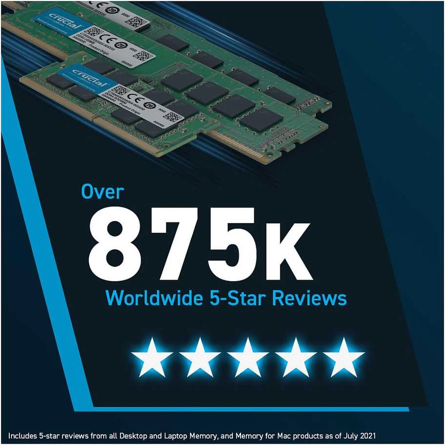 RAM Crucial 8GB DDR5-5600 UDIMM CL46 (16Gbit)