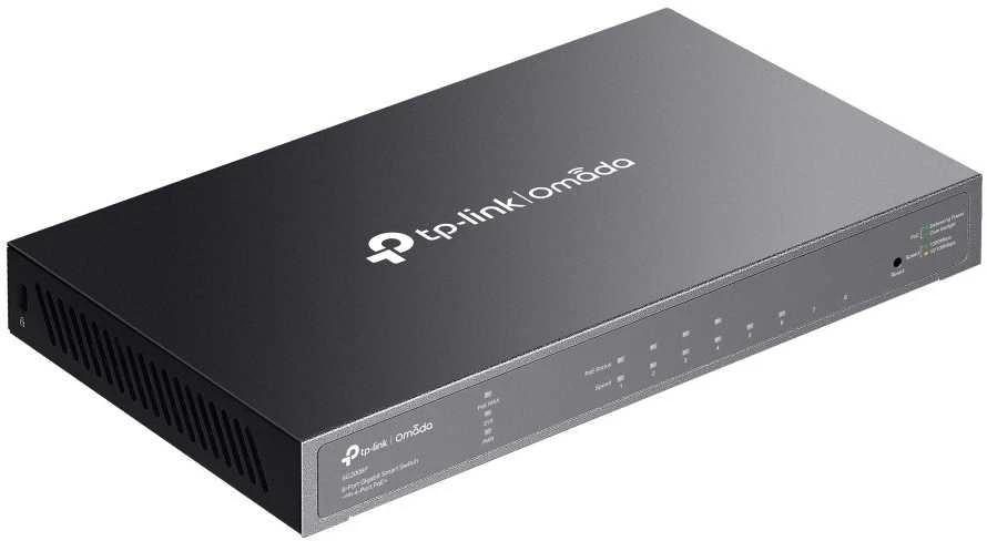 Šakotuvas TP-LINK JetStream 8 prievadų Gigabit Smart Switch su 4 prievadų PoE+