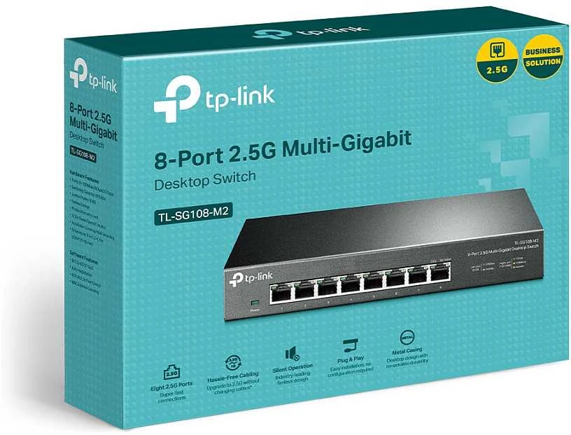 Šakotuvas TP-LINK 8 prievadų 2.5G kelių gigabitų darbalaukio komutatorius
