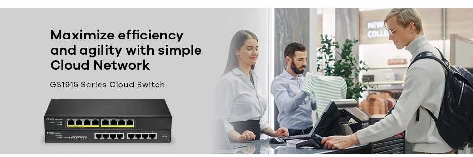 Šakotuvas ZYXEL GS1915-8, 8-PORT GBE SMART SWITCH, HYBRID MODE, STANDALONE OR NEBULAFLEX CLOUD, DESKTOP, FANLESS (5Y WARRANTY)