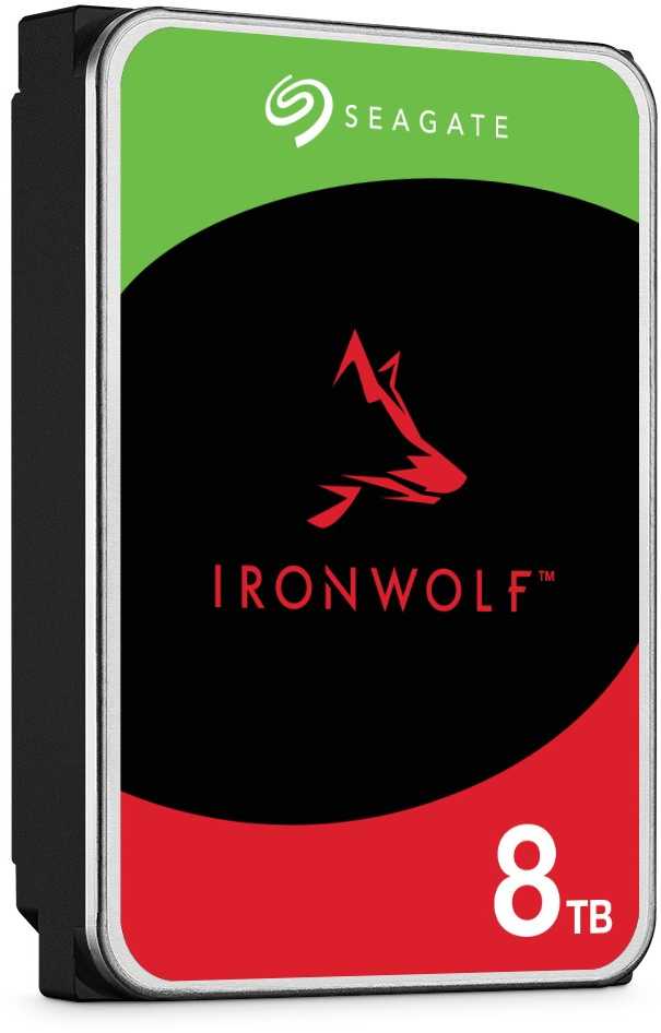 „Seagate IronWolf NAS“ kietasis diskas, SATA 6G, 7200 aps./min., 3,5 colio – 8 TB