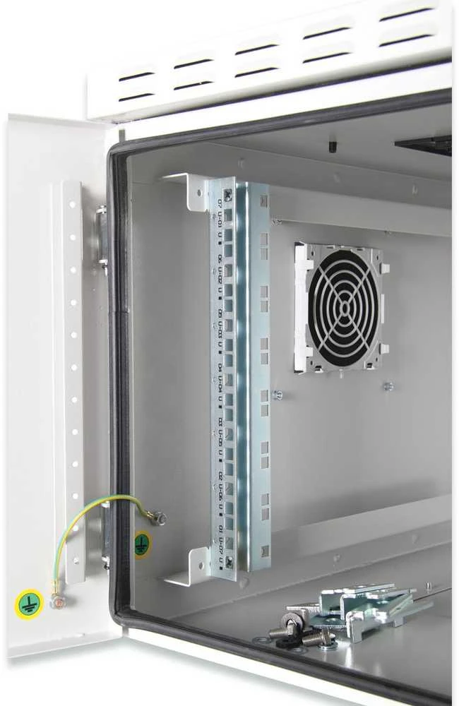 9HE Wandgehuse, Outdoor, IP55 579x600x600 mm, Farbe Grau (RAL 7035) DIGITUS Professional
