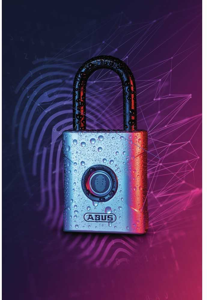 Drėkintuvas ABUS Touch 57/50 Padlock IP66/68 – piršto atspaudas