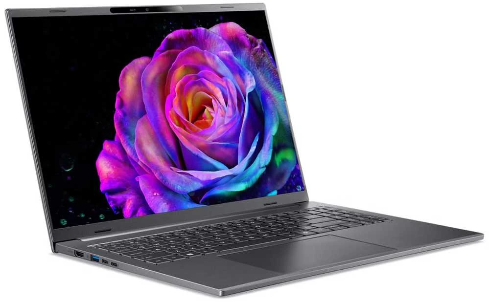 Nešiojamas kompiuteris „Acer Aspire 16“ dirbtinio intelekto OLED (A16-52M-75LW) „Copilot+“ 16,0 colių įstrižainės WUXGA OLED ekranas su „Intel i7U-258V“ (47 colių įstrižainė) procesoriumi, 32 GB RAM, 1 TB SSD, „Windows 11“ operacine sistema.
