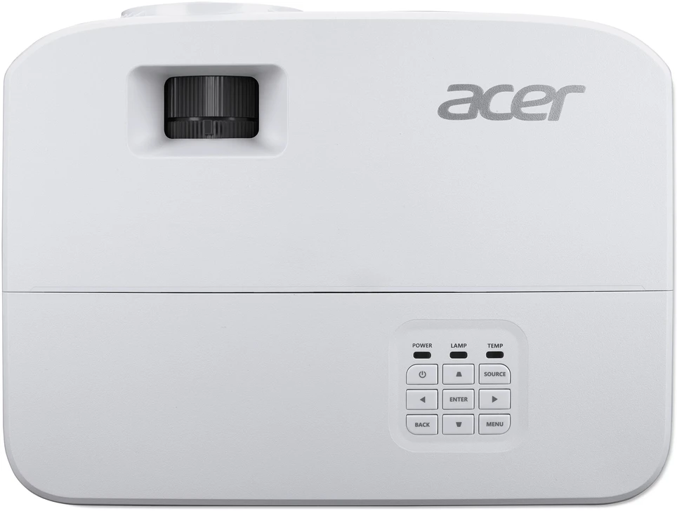 Acer P1557 Standartinio nuotolio projektorius 4800 ANSI lumens DLP 1080p (1920×1080) 3D Balta