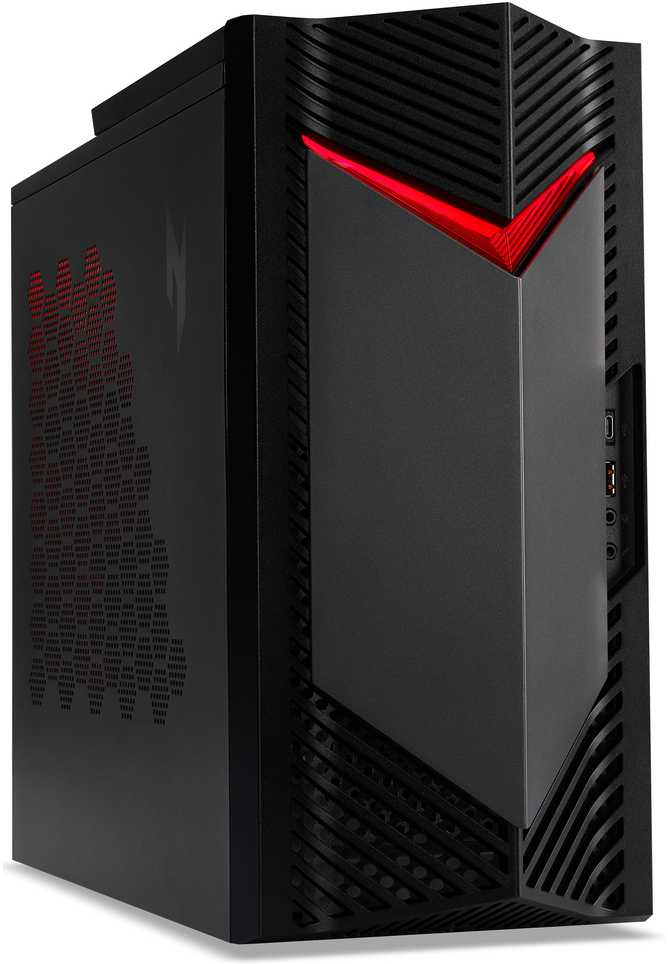 Stacionarus kompiuteris „Acer Nitro N50-656“ žaidimų kompiuteris su „Intel Core i7-14700F“ procesoriumi, 32 GB DDR5 RAM, 1 TB M.2 SSD, „NVIDIA GeForce RTX 5060“ vaizdo plokšte, „Windows 11 Home“