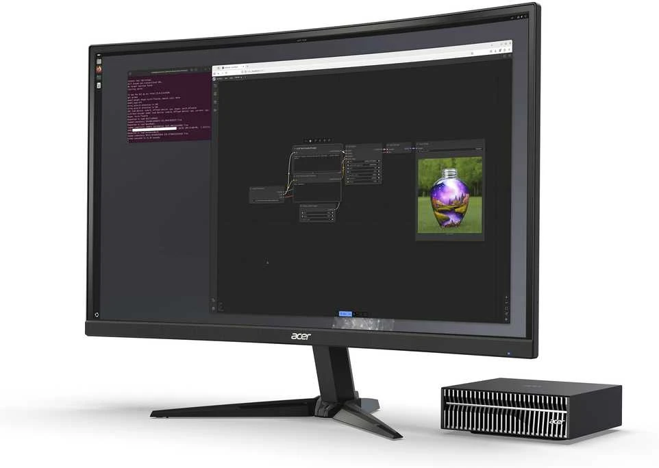 Stacionarus kompiuteris ACER VERITON VGN100 WORKSTATION - NVIDIA GB10 128GB/4TB NVIDIA DGX