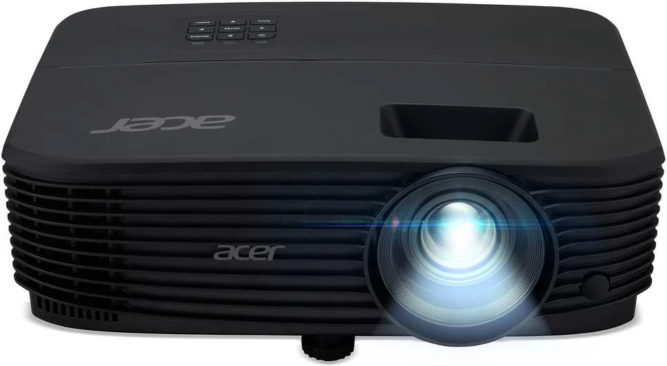 Vaizdo projektorius Acer X1329, WXGA 1280*800, iki 1920*1200, 4800 liumenų, 16:10 / 4:3 / 16:9, 20 000:1, maksimali įstrižainė 300 colių, maksimalus projektavimo atstumas 10 m, 3 W garsiakalbis, lempa 5000 val. / 20 000 val., 29 dB, 2,4kg, D-sub, kompozicinis vaizdo signalas, 2*HDMI, kompiuterio garso įvestis/išvestis, nuolatinės srovės išvestis (5 V / 1,5 A, USB A tipo), RS232