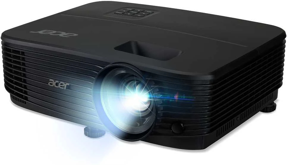 Vaizdo projektorius Acer X1329, WXGA 1280*800, iki 1920*1200, 4800 liumenų, 16:10 / 4:3 / 16:9, 20 000:1, maksimali įstrižainė 300 colių, maksimalus projektavimo atstumas 10 m, 3 W garsiakalbis, lempa 5000 val. / 20 000 val., 29 dB, 2,4kg, D-sub, kompozicinis vaizdo signalas, 2*HDMI, kompiuterio garso įvestis/išvestis, nuolatinės srovės išvestis (5 V / 1,5 A, USB A tipo), RS232
