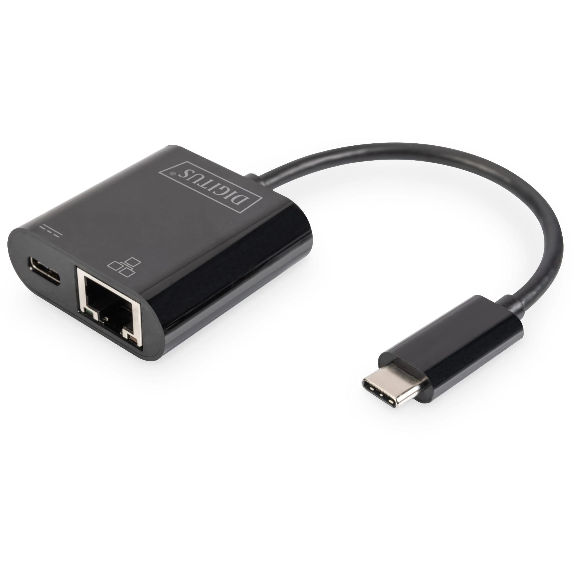 Assmann Electronic Assmann elektroninis DIGITUS USB Type-C Gigabit Ethernet adapteris su maitinimo tiekimo palaikymu