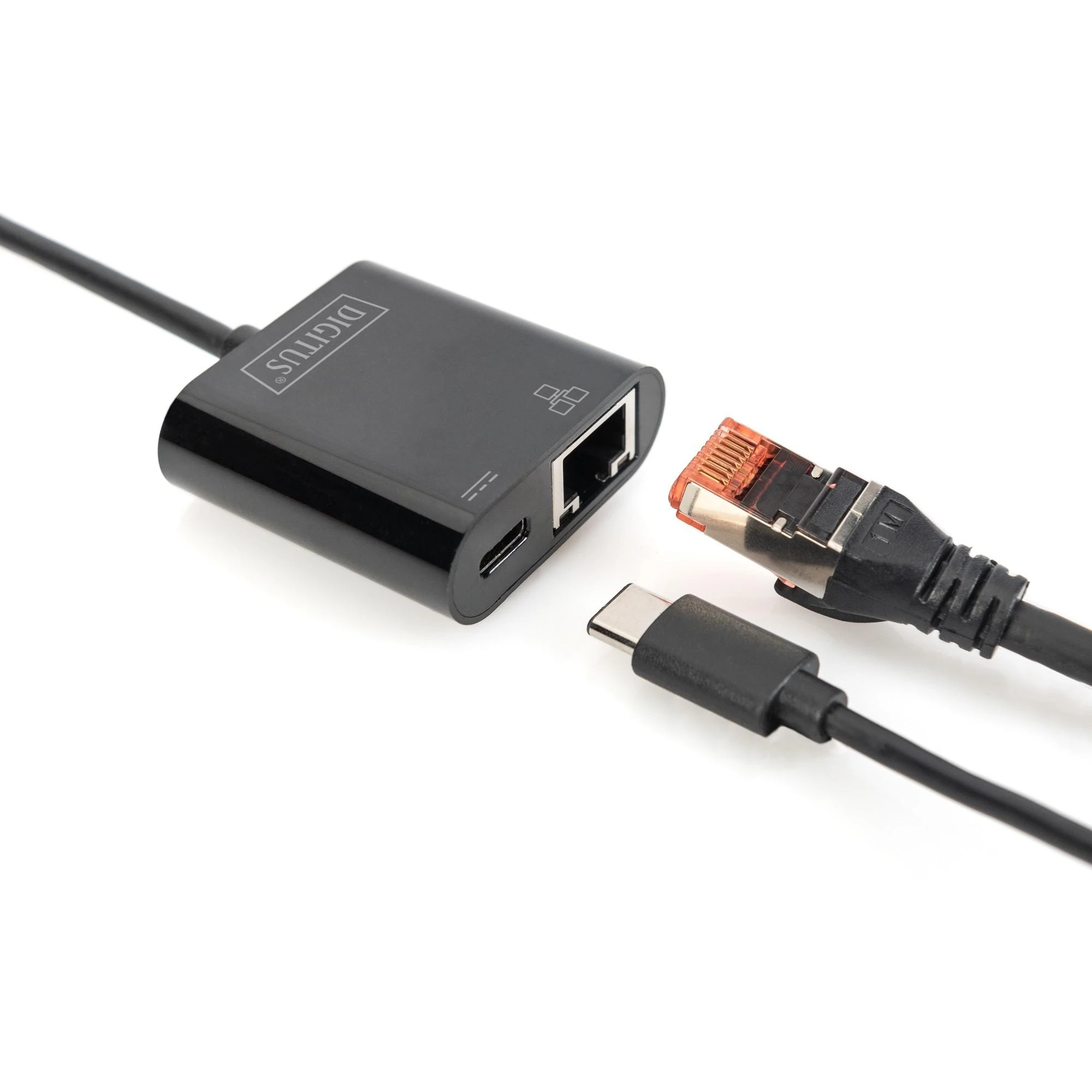 Assmann Electronic Assmann elektroninis DIGITUS USB Type-C Gigabit Ethernet adapteris su maitinimo tiekimo palaikymu