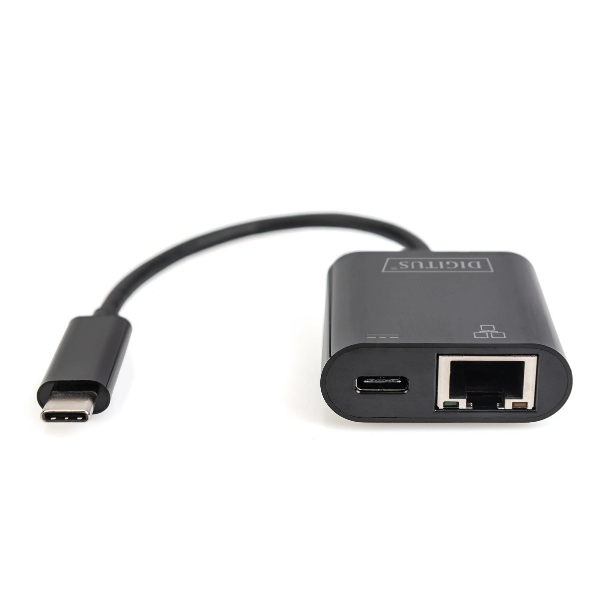 Assmann Electronic Assmann elektroninis DIGITUS USB Type-C Gigabit Ethernet adapteris su maitinimo tiekimo palaikymu