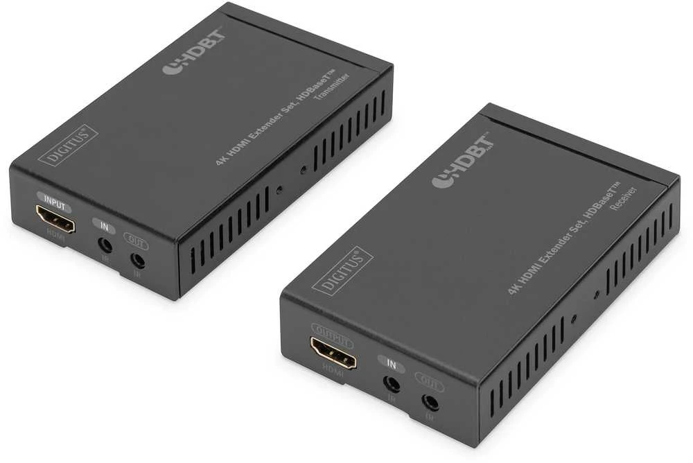 Assmann Electronic DIGITUS 4K HDMI prailginimo rinkinys HDBaseT 70 m per tinklo kabelį Cat 5E 6 7 UHD 4K2K/30 Hz