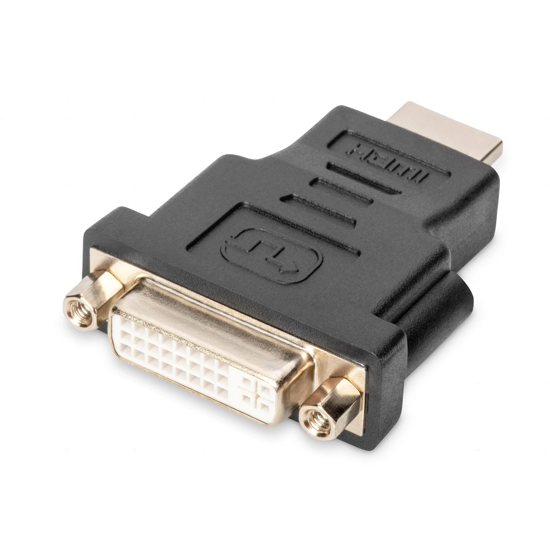 Assmann Electronic ASSMANN HDMI adapteris tipas A - DVI-I(24+5) M/F Full HD bl