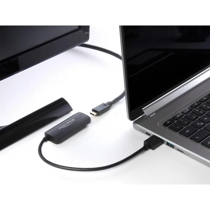 Delock HDMI-A į USB-C adapteris naudojimo metu