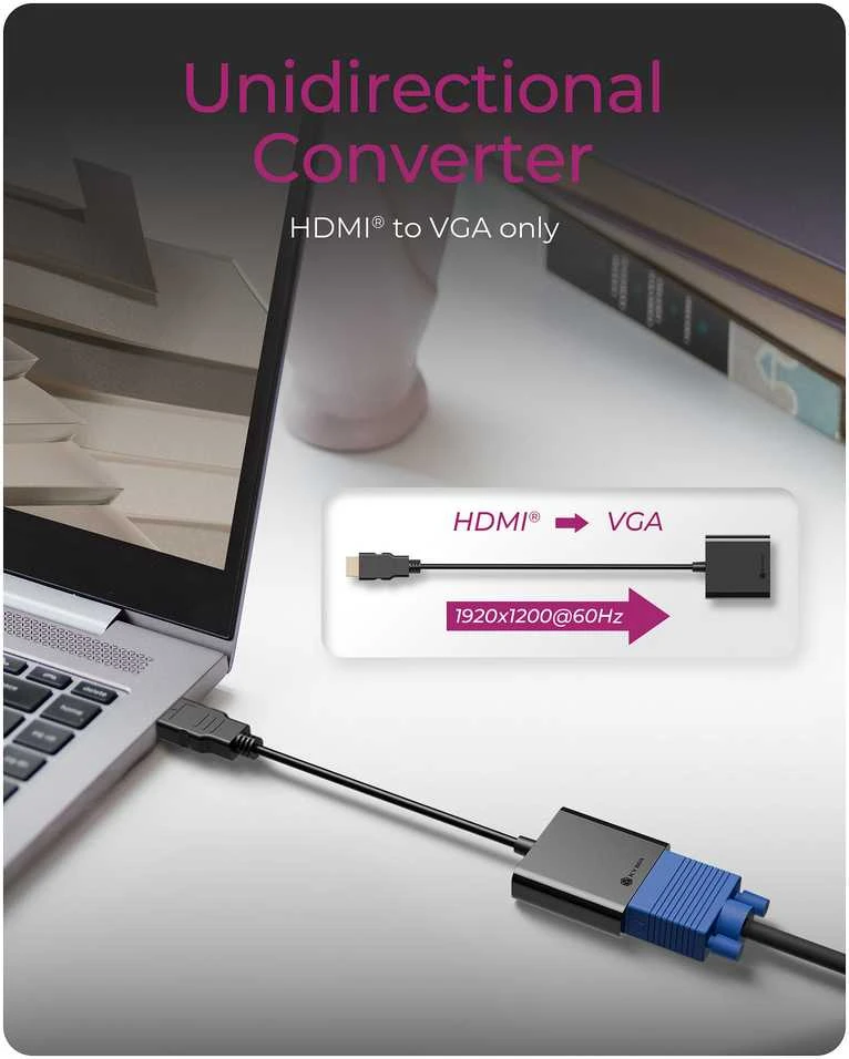 ICY BOX HDMI A į VGA jungtį