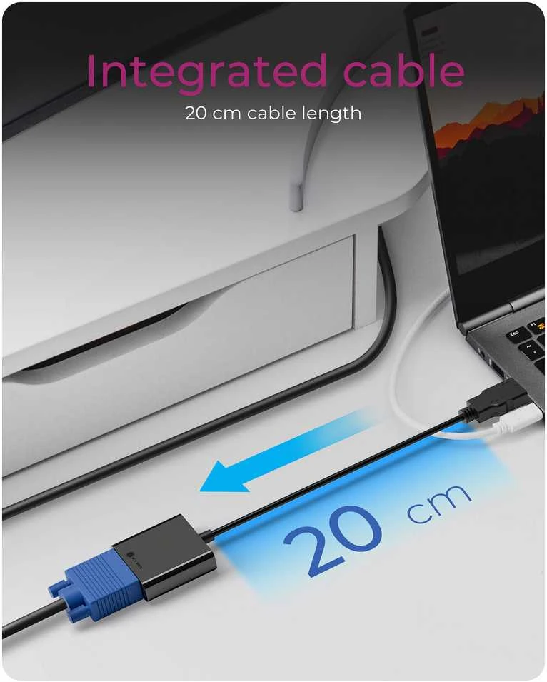 ICY BOX HDMI A į VGA jungtį