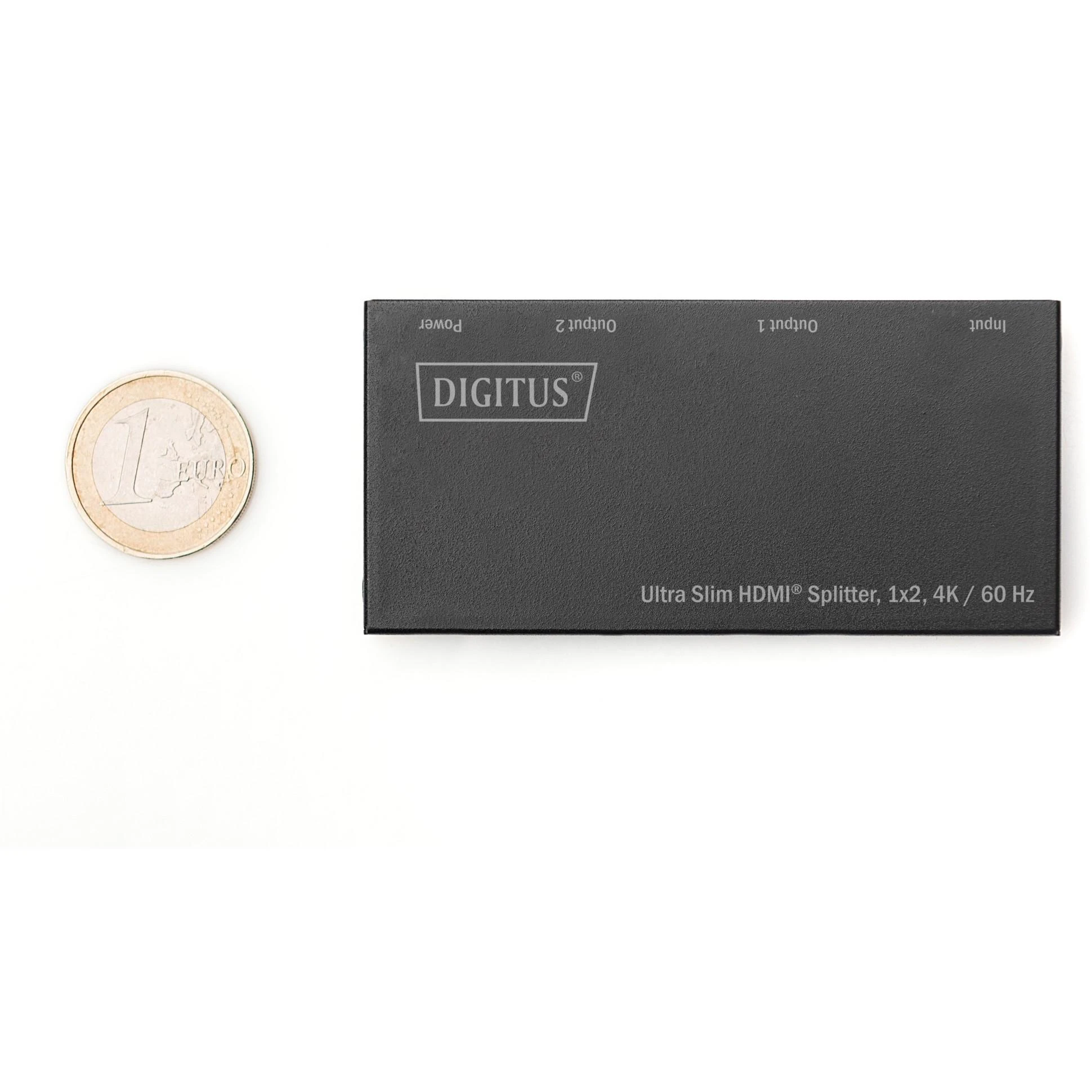 DIGITUS DS-45322 HDMI skirstytuvas su 1 euro moneta