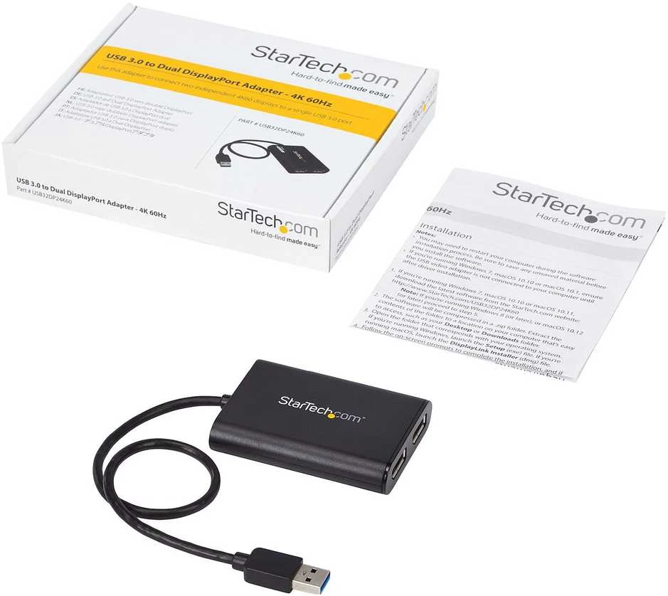 „StarTech“ USB-A stotis / replikatorius (USB32DP24K60)