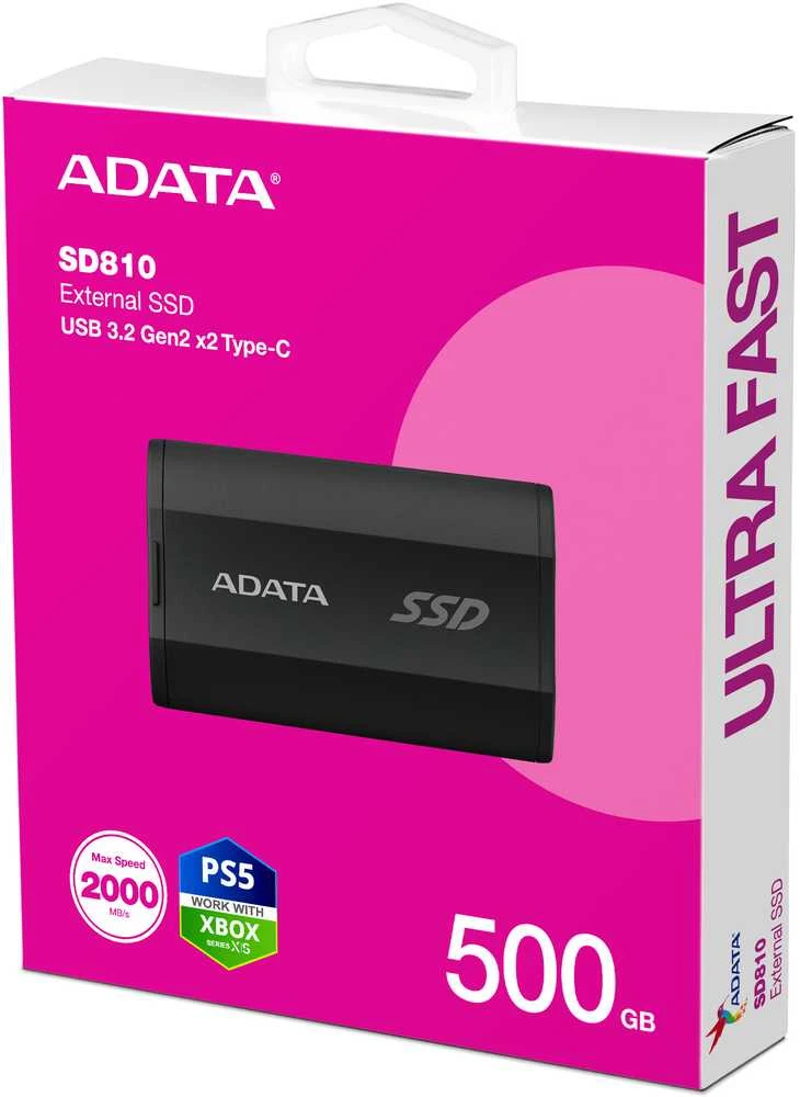 Išorinis kietasis diskas - ADATA SD810 500 GB Juodas