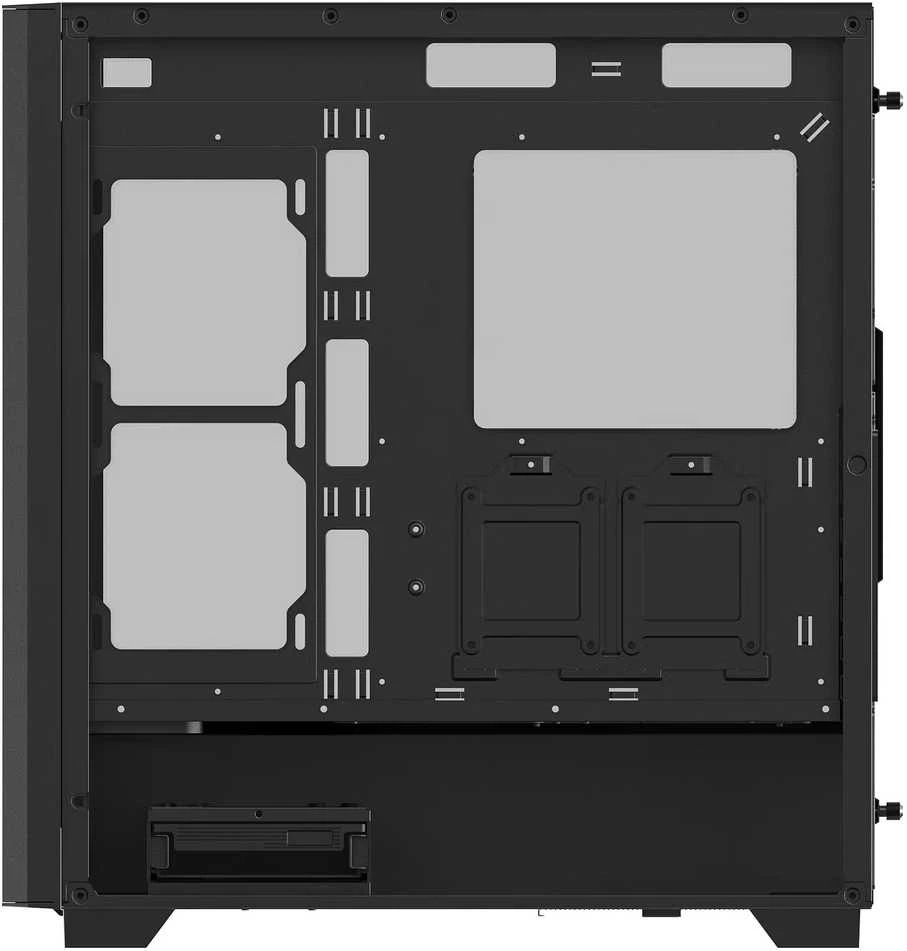 ADATA XPG VALOR AIR PRO korpusas, ATX, permatomas šoninis skydelis, 4x 120 mm ARGB ventiliatoriai, juodas