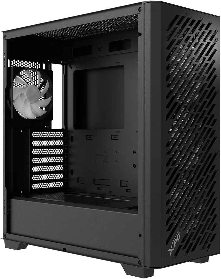 ADATA XPG VALOR AIR PRO korpusas, ATX, permatomas šoninis skydelis, 4x 120 mm ARGB ventiliatoriai, juodas
