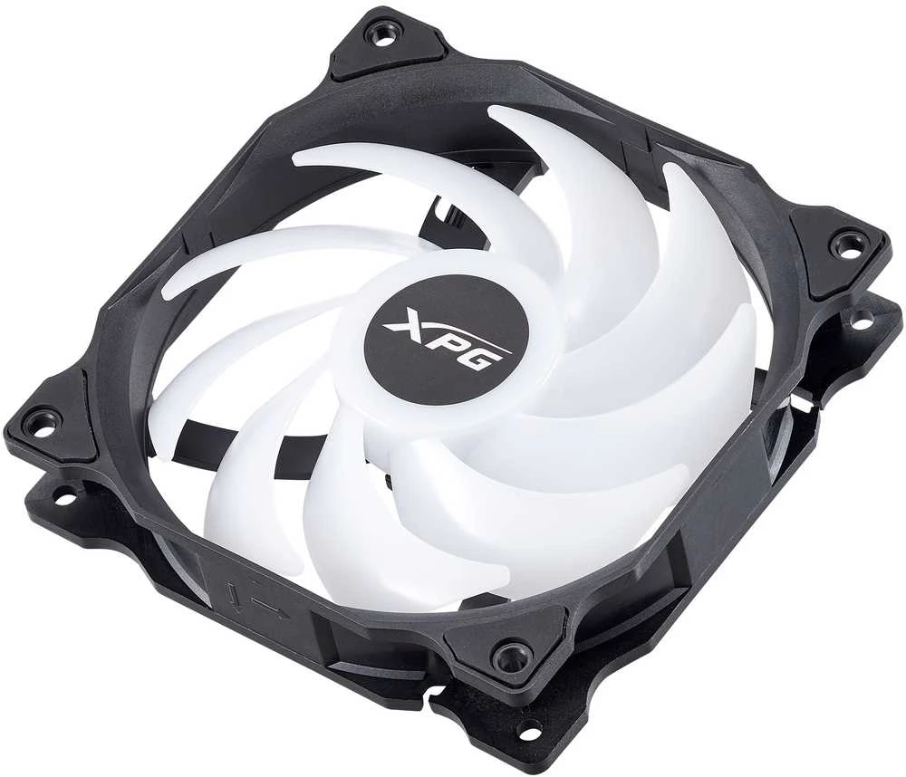 XPG ventiliatorius 120mm ARGB su permatomomis mentėmis