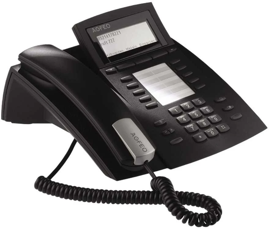 Agfeo Juodas fiksuotojo ryšio telefonas