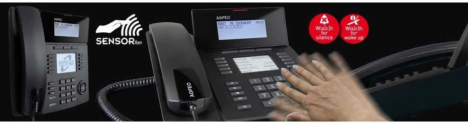 Agfeo AGFEO Systemtelefonas ST53 SENSORfon juodas